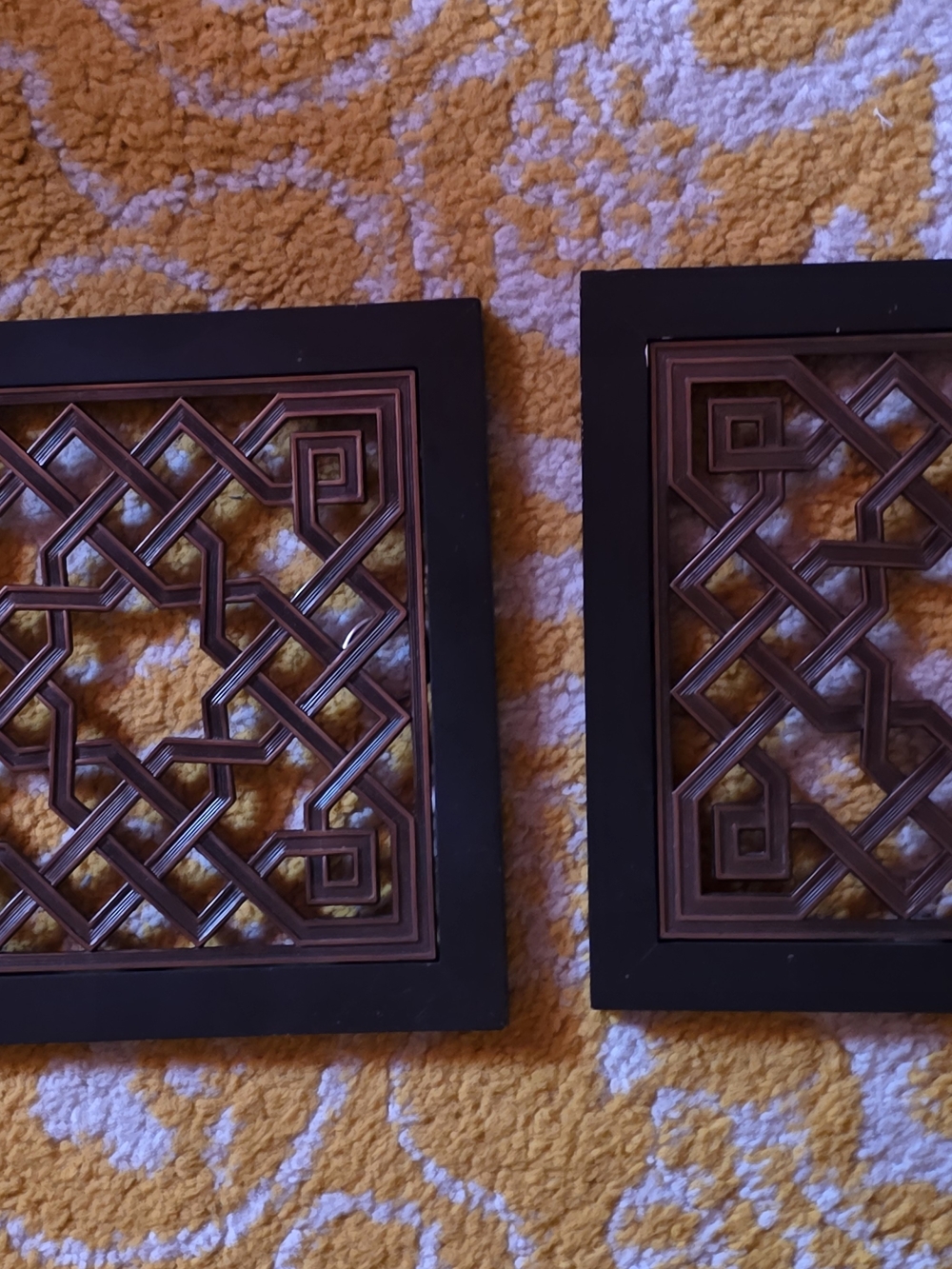 Decorative Geometric Wall Panels - Brown